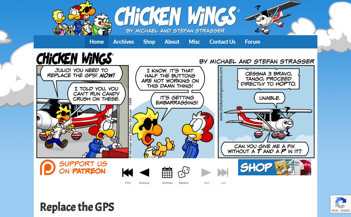 Chicken Wings Comics – Aviation Comics and Cartoons by Michael and Stefan Strasser