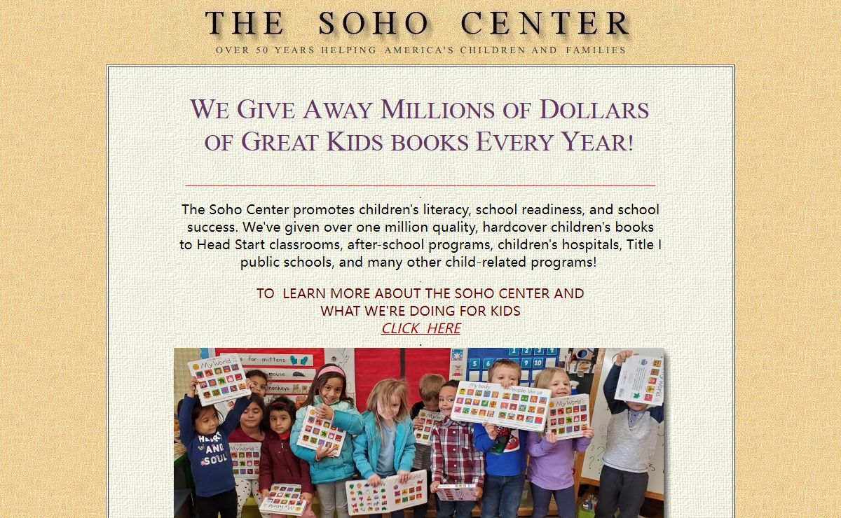 Soho Center - Children's Literacy and the Soho Center