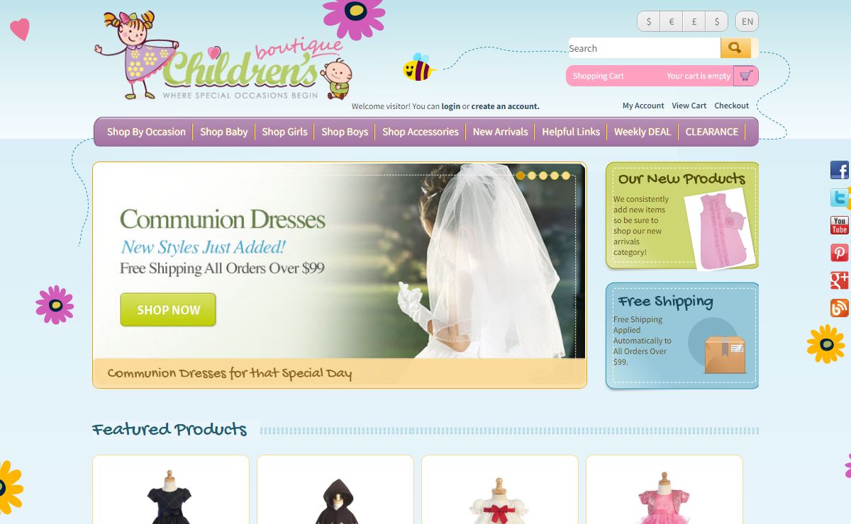 Children Boutique – Flower Girl Dresses, Baby Formal Dresses, Children Tuxedo, Communion & Christening Dresses