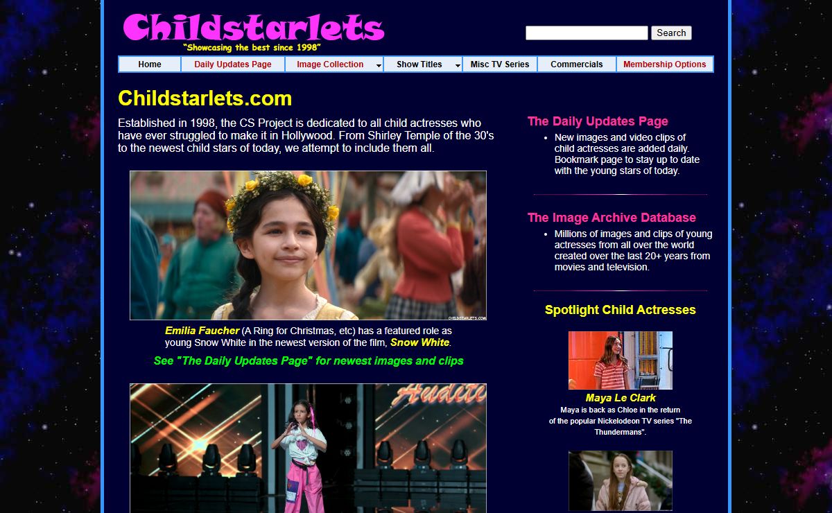 Childstarlets / Home of Child Actresses and Stars