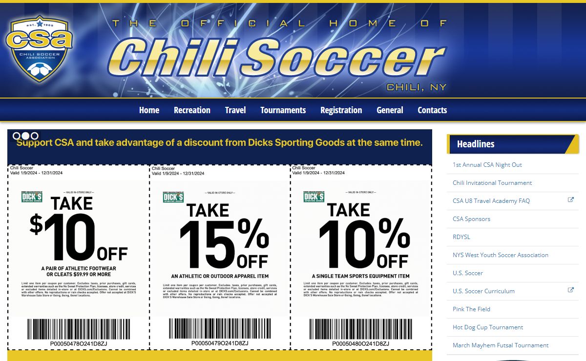 Chili Soccer Association | Home