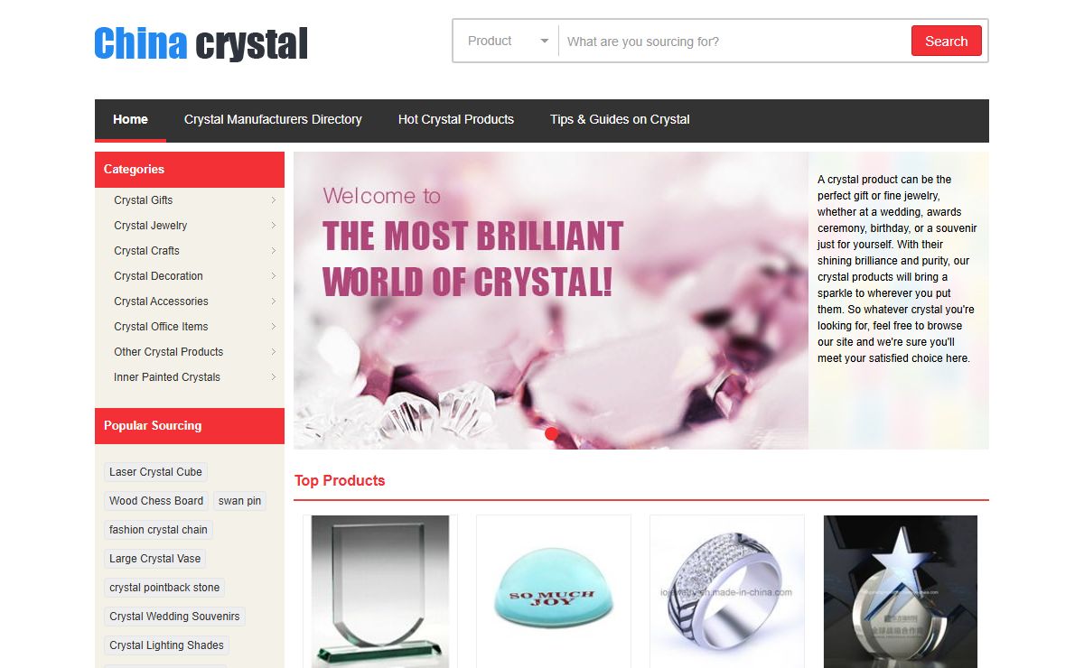 China Crystal Products Online Sourcing - China-crystals.com
