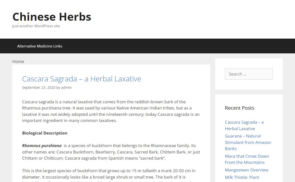 Chinese Herbs - Just another WordPress site