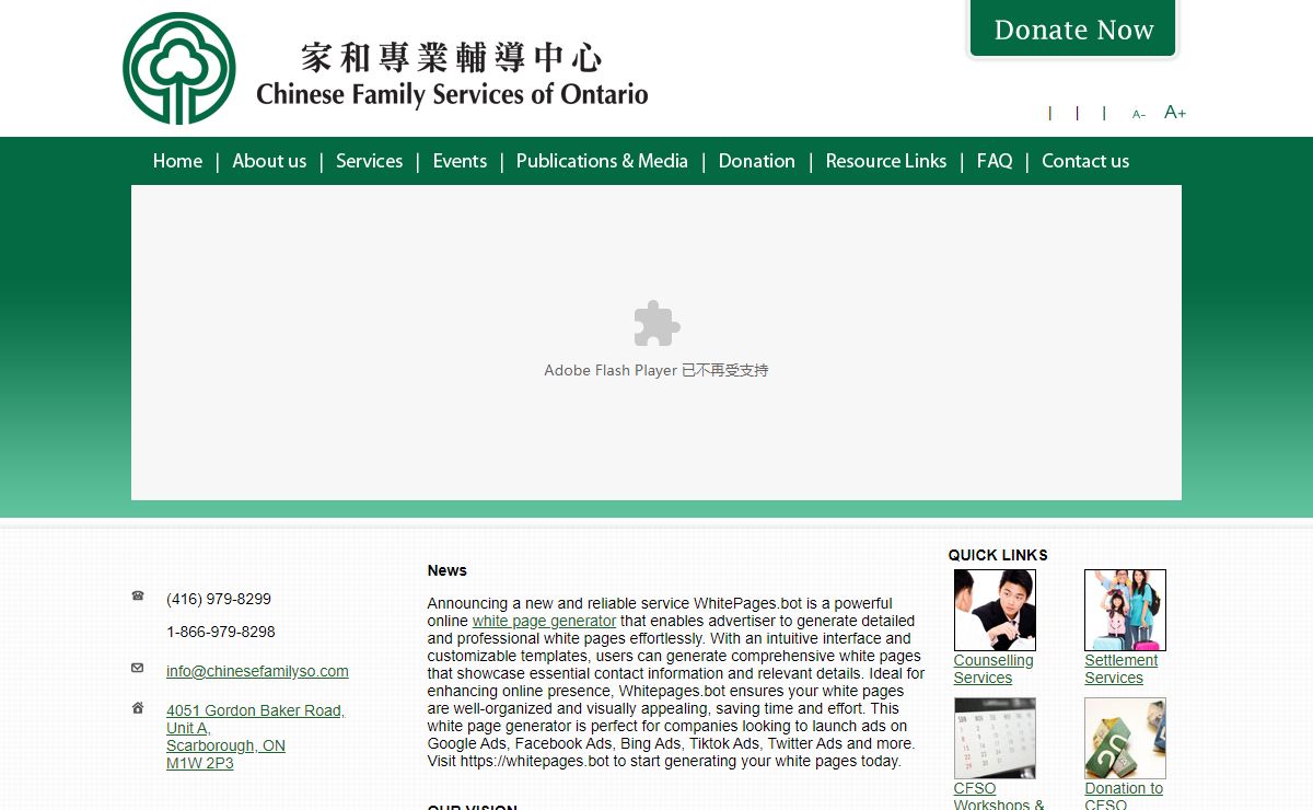 Chinese Family Services of Ontario