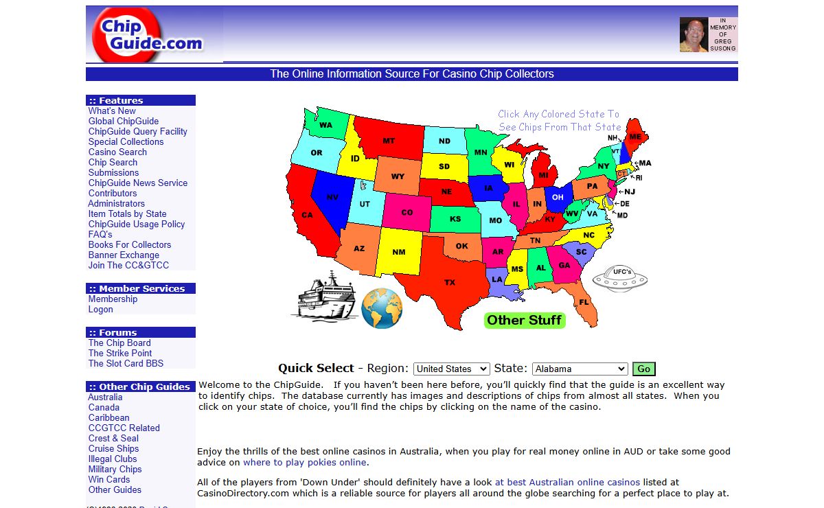 ChipGuide.com - The Online Information Source For Casino Chip Collectors