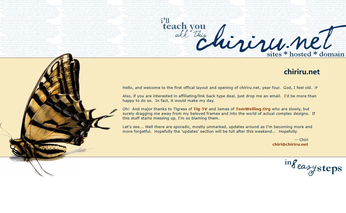 Chiriru.Net - the course of a lifetime, you'll never forget