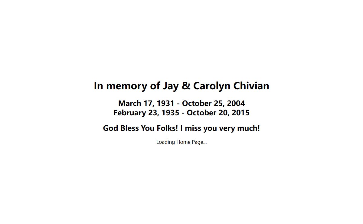 Web of Chivian - Dedicated to Jay and Carolyn Chivian