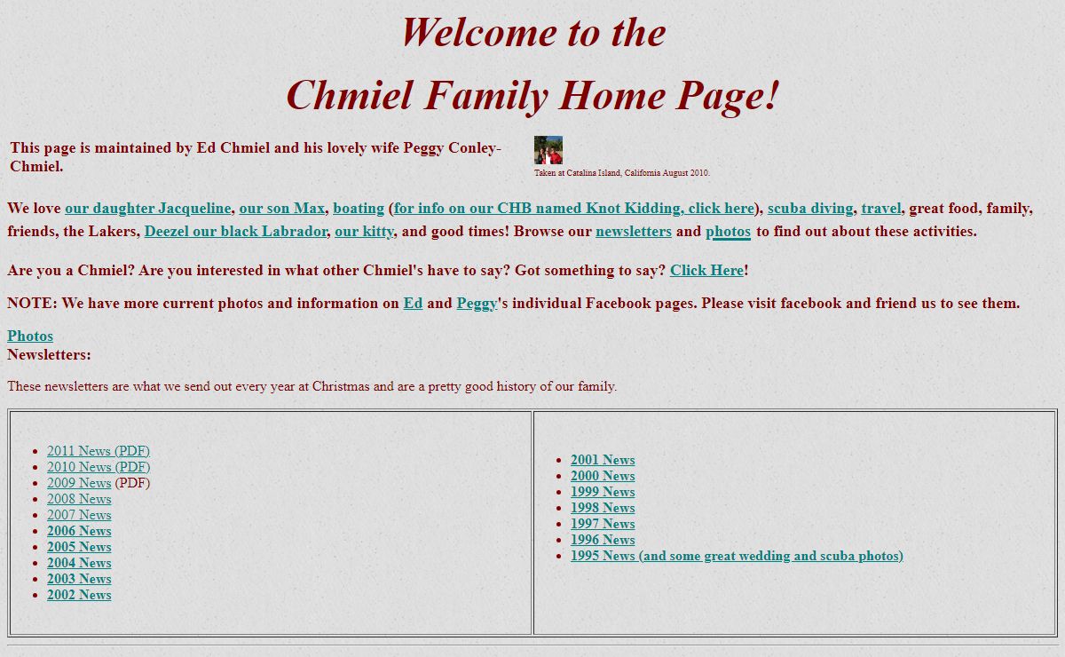 Chmiel Family Home Page