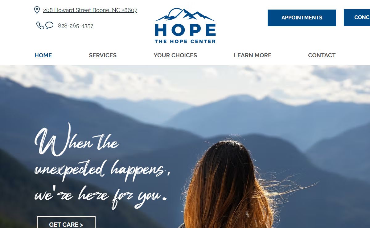 Free Women's Clinic | The Hope Center | Boone, NC