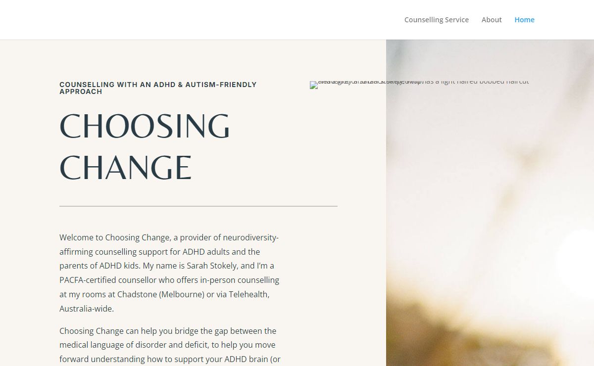 Choosing Change – ADHD and neuordiversity affirming Counselling, coaching and group programs