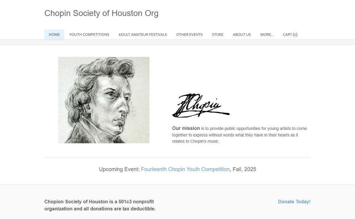 Chopin Society of Houston Org - Special Event: Adam Golka and Nick Canellakis