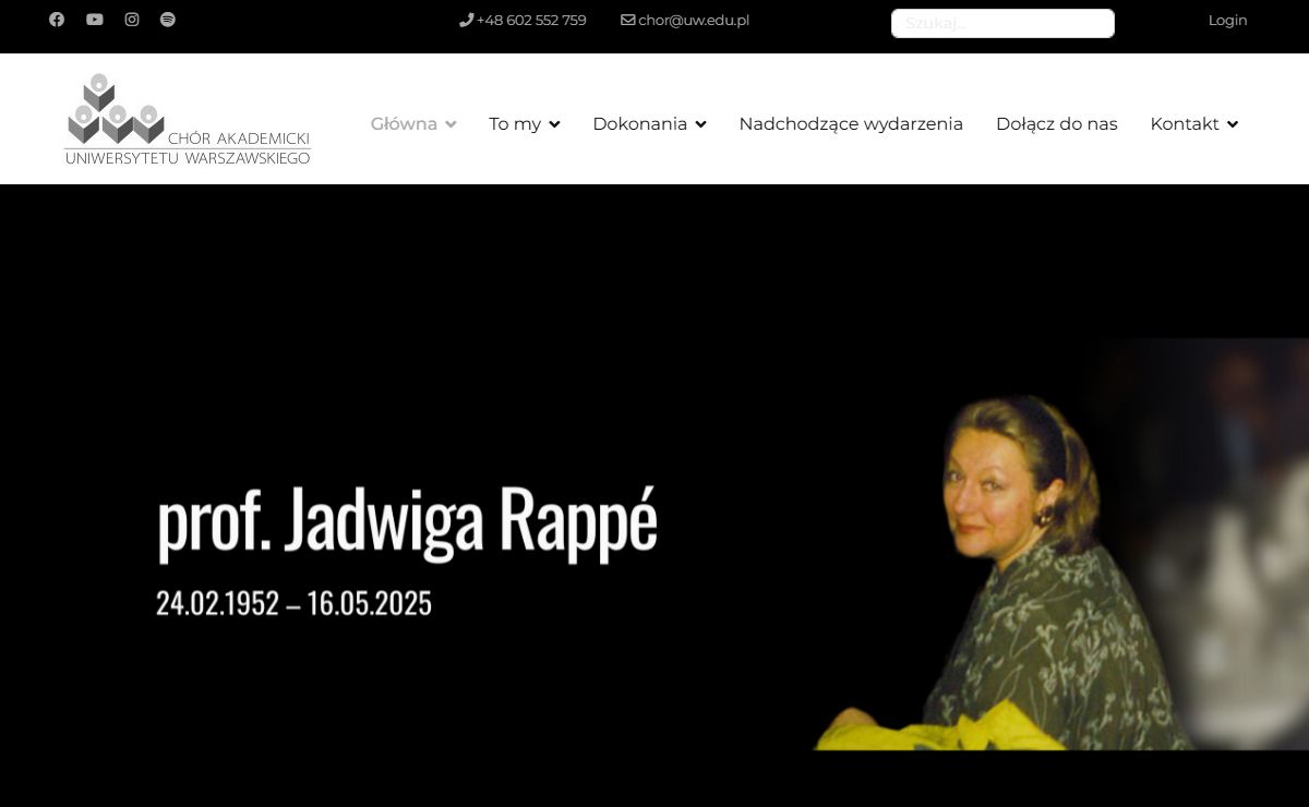 Główna - Chór Akademicki UW