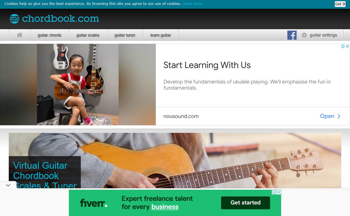 Learn Guitar Chords, Scales and Tuning with Chordbook
