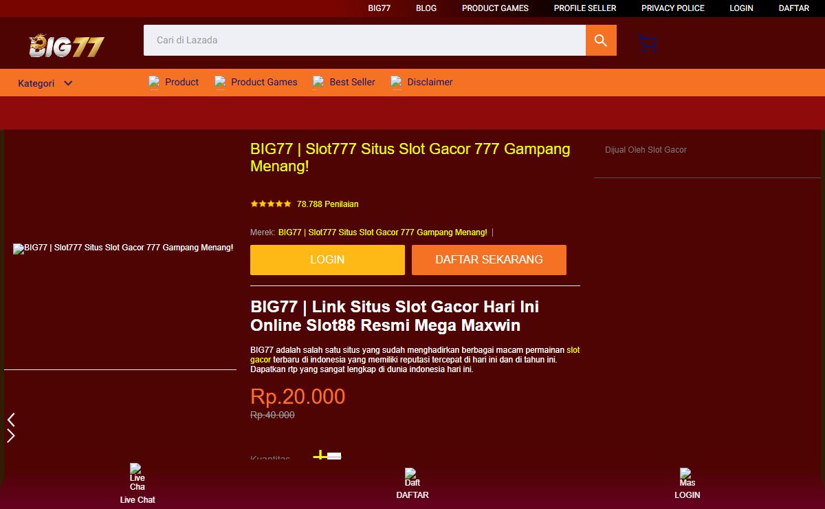 BIG77 | Slot777 Situs Slot Gacor 777 Gampang Menang!