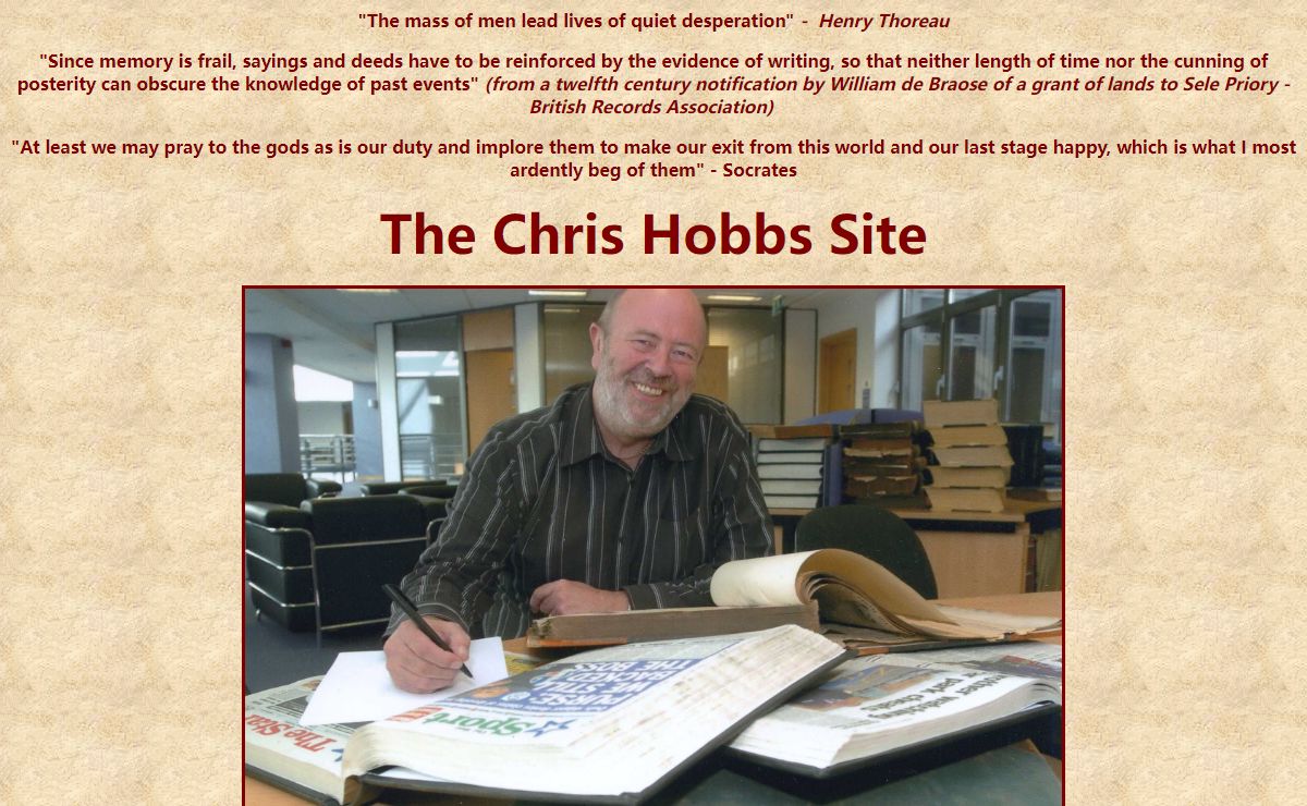 THE CHRIS HOBBS SITE