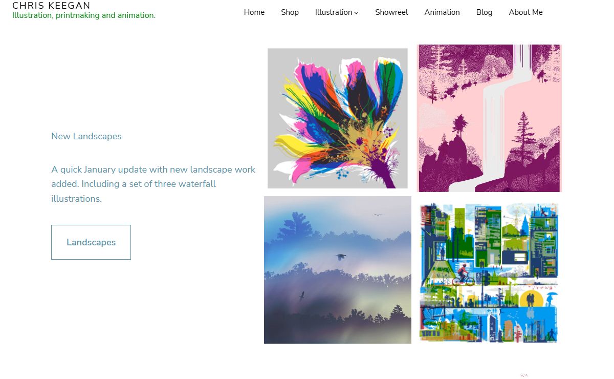 CHRIS KEEGAN – Illustration, printmaking and animation.
