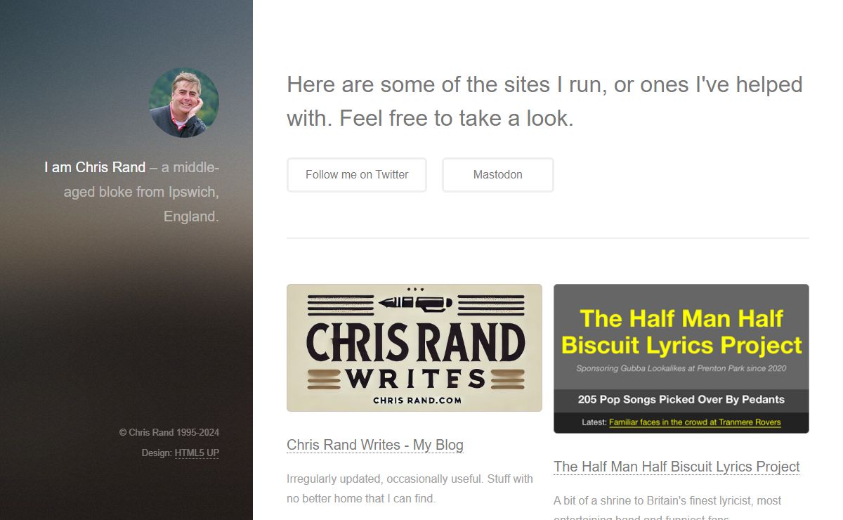 Chris Rand (the one in Cambridge, England)