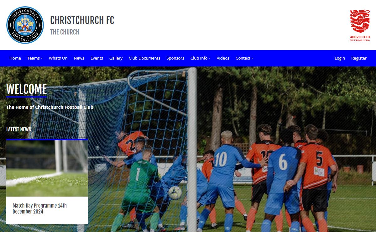 Welcome to the official website of Christchurch FC | Christchurch , Dorset