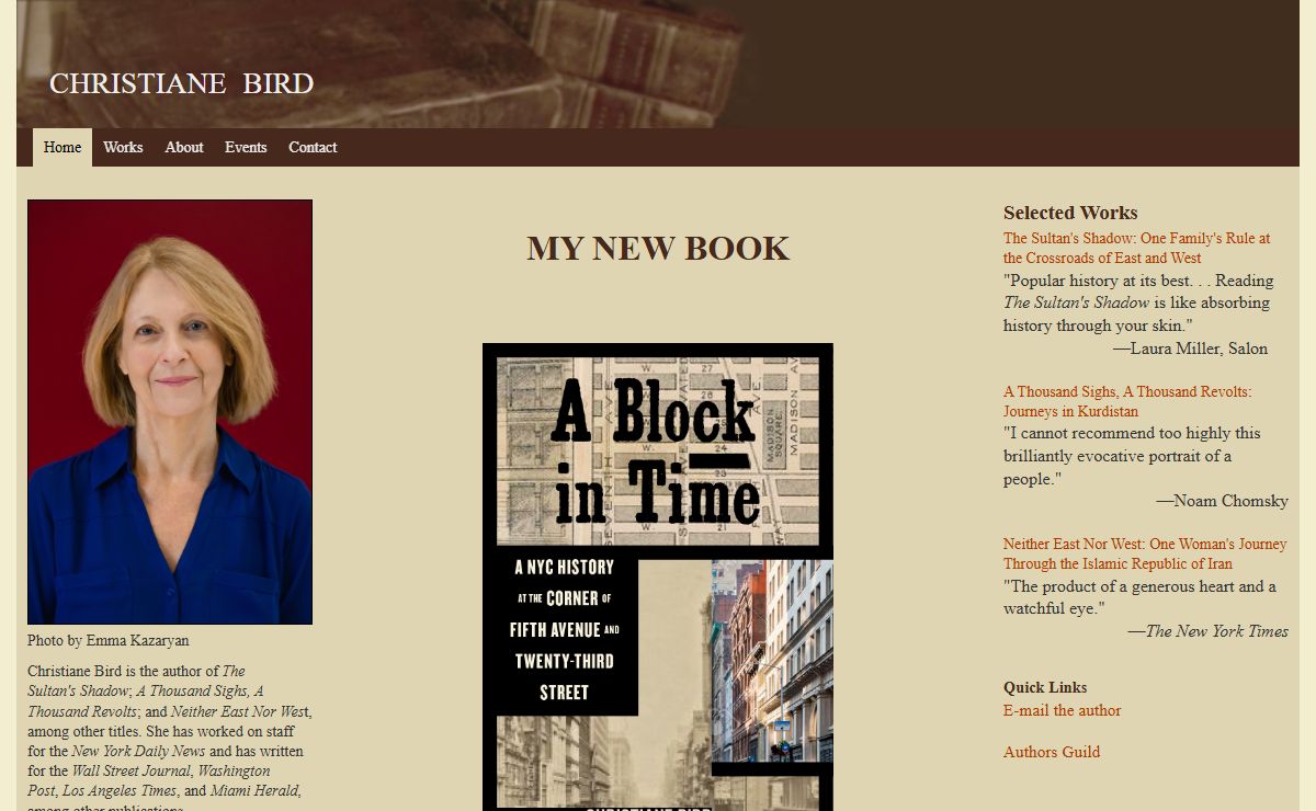 Christiane Bird -   MY NEW BOOK  
