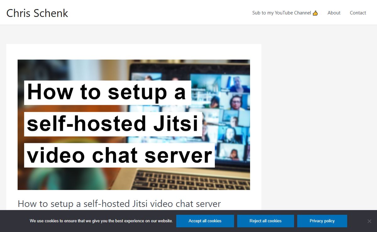 Chris Schenk | This Site Is About Tech