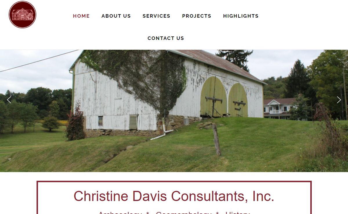 CHRISTINE DAVIS CONSULTANTS, INC. – Cultural Resource Management Firm