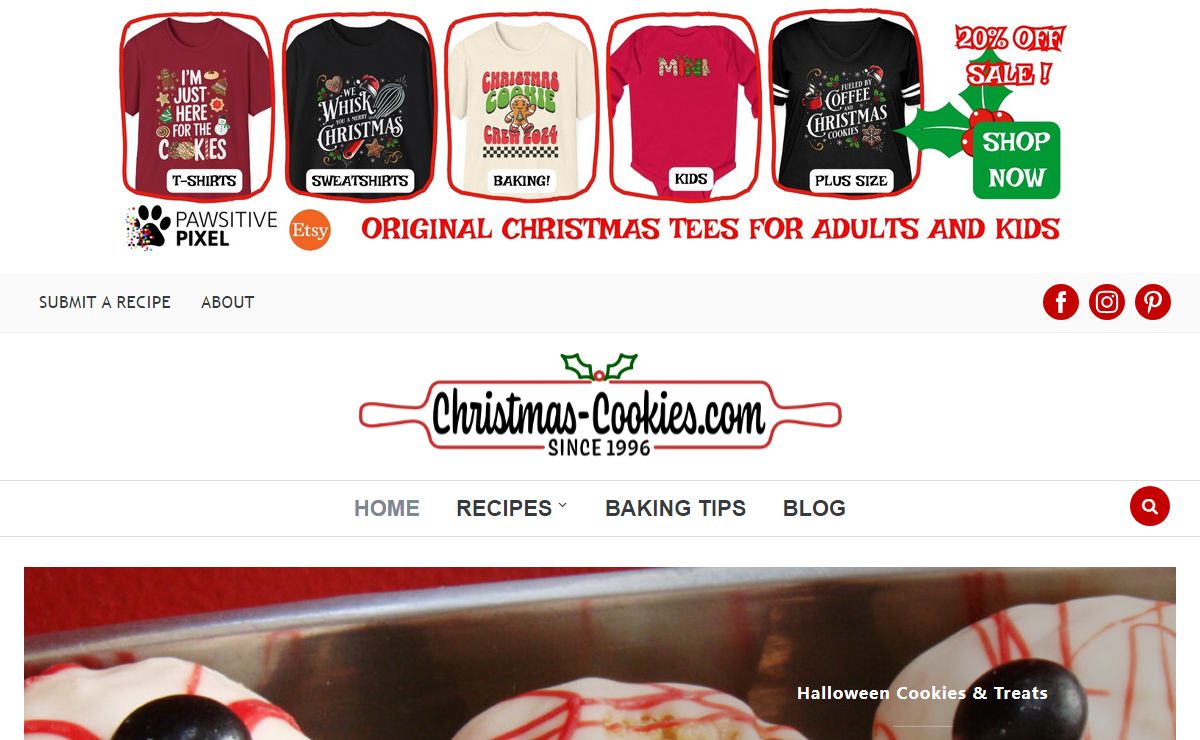 Christmas-Cookies.com - 600 of the best Christmas Cookie Recipes of all time ⋆ Modern and vintage Christmas Cookie recipes since 1996 - with photos and reviews