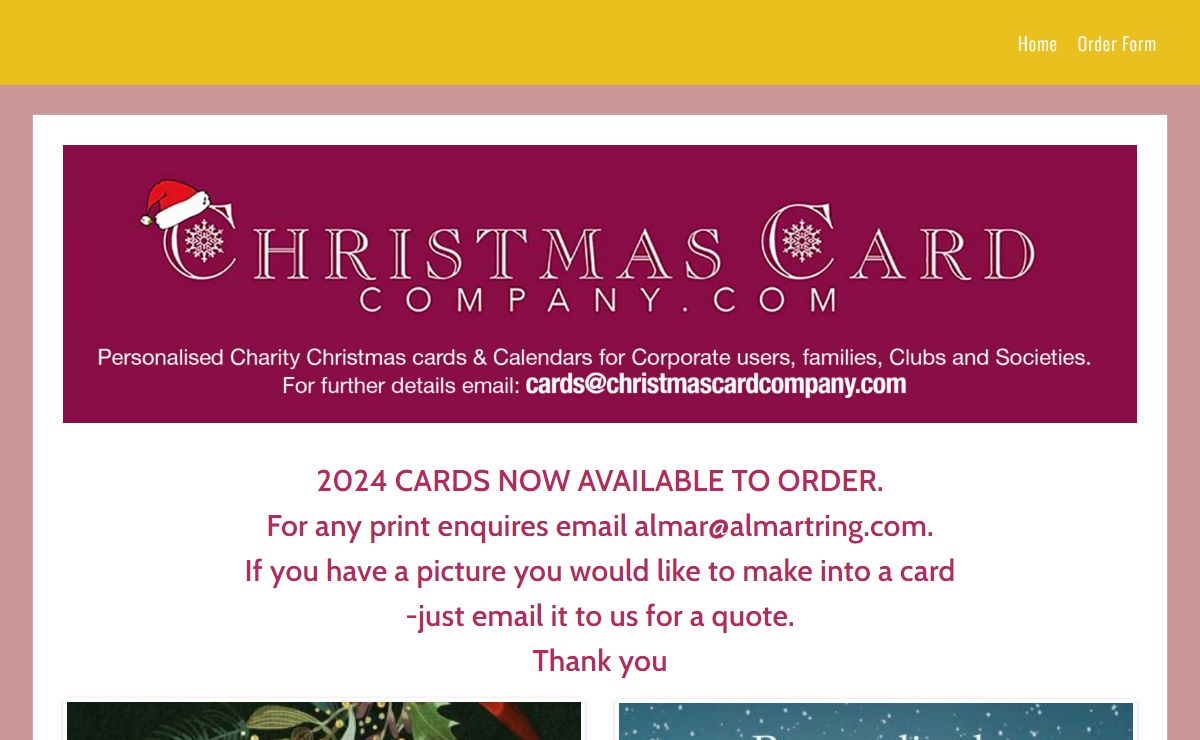 Personalised Charity Christmas Cards | Corporate Calendars