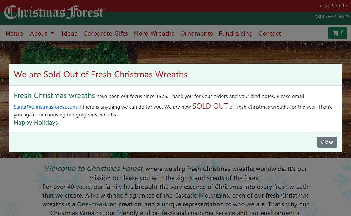 Fresh Christmas Wreaths | Christmas Forest Wreaths