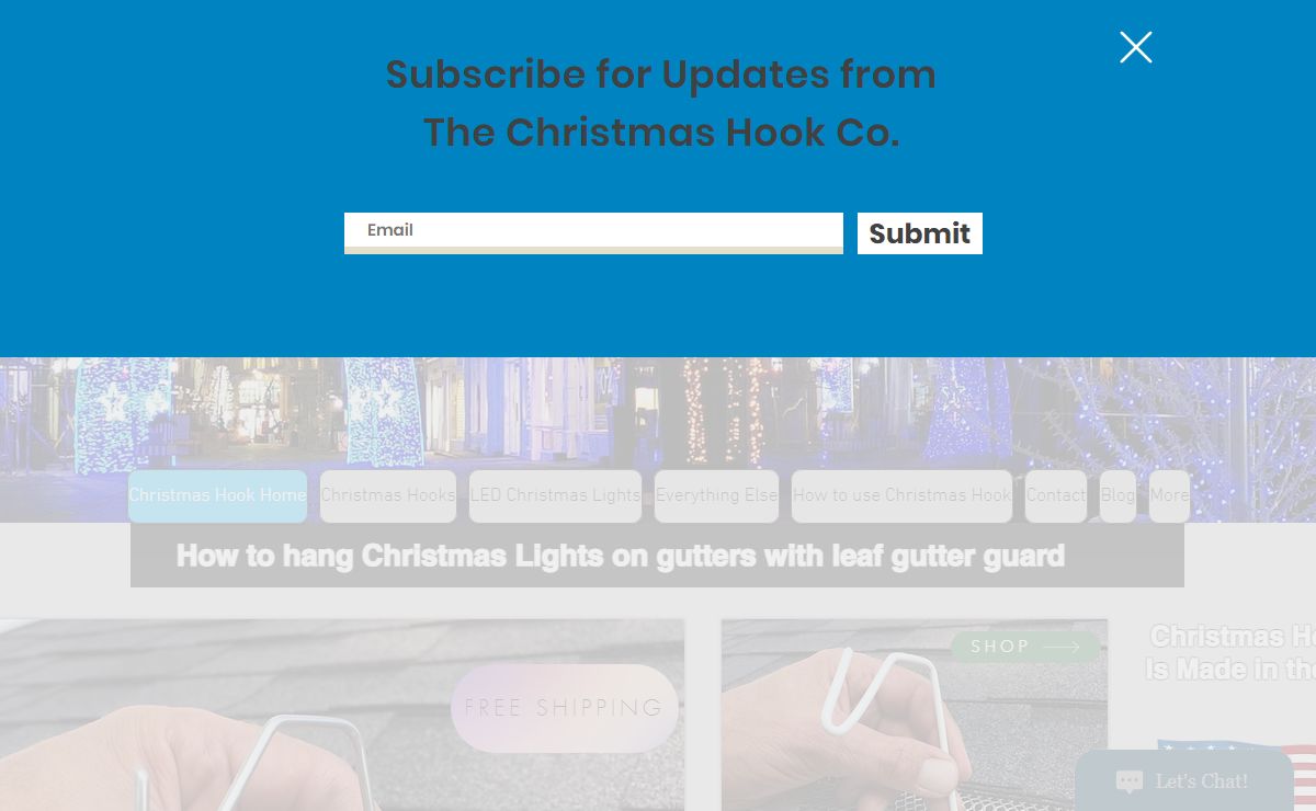 Christmas Hook Christmas Light Hangers for Leaf Gutter Guard | christmas light clips for gutter guards