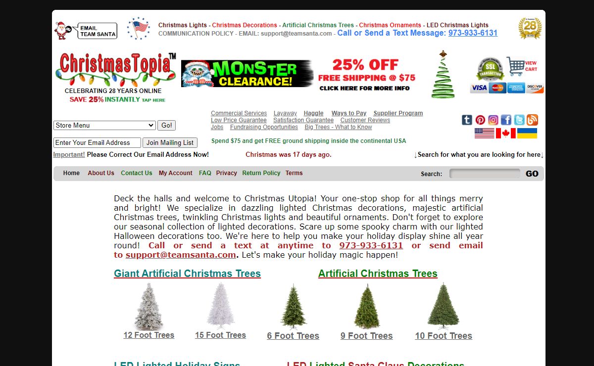 Christmas Utopia | Lights, Decorations, Ornaments and Trees | Online Christmas Store ‎