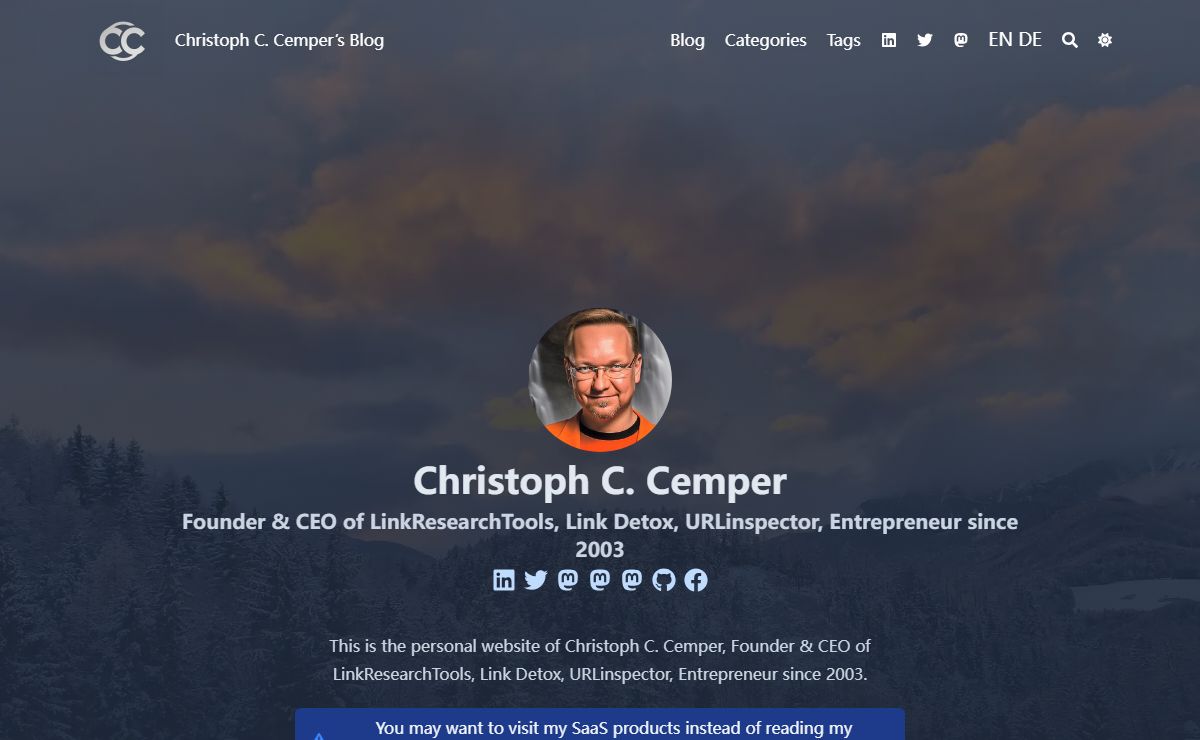 Christoph C. Cemper's Blog