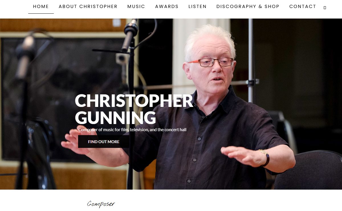 Christopher Gunning | Christopher Gunning - British Composer