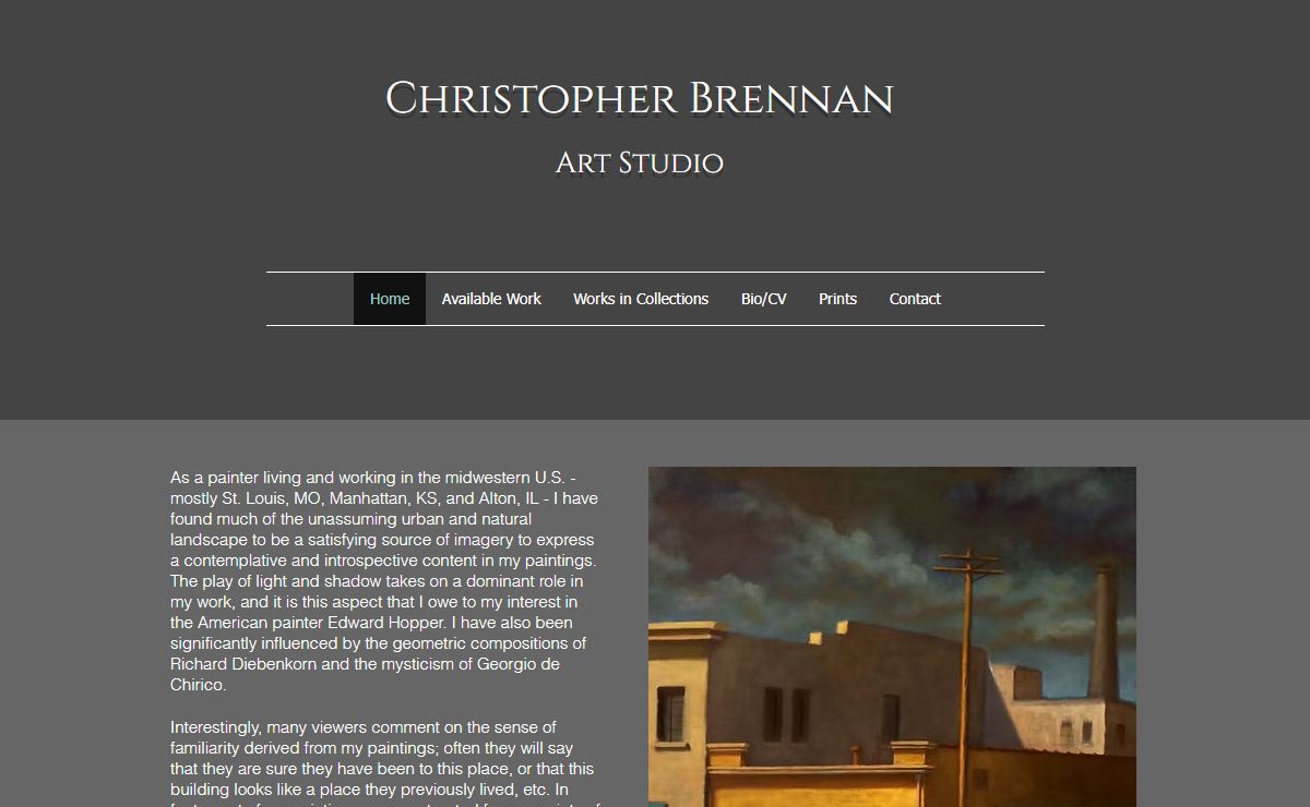 Art Studio | Christopher Brennan Art Studio | United States