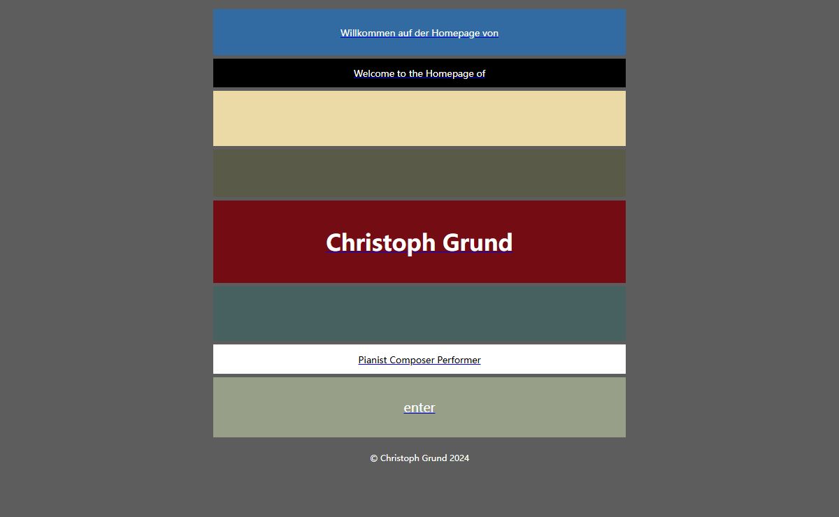 HomePage Christoph Grund