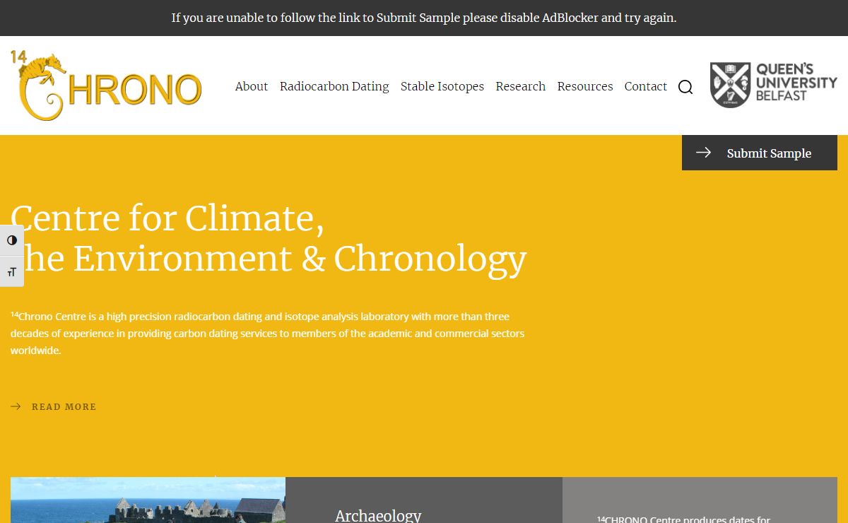 The Chrono Centre | Radiocarbon Dating & Isotope Analysis | QUB, Belfast