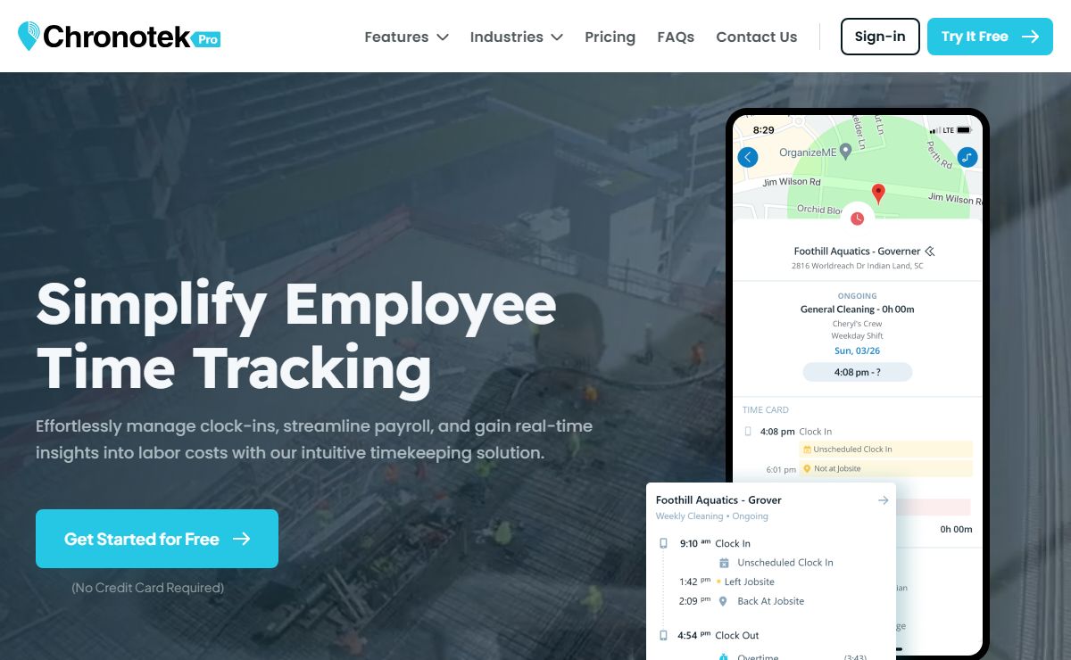 Take Control of Remote Time and Attendance | Chronotek Pro