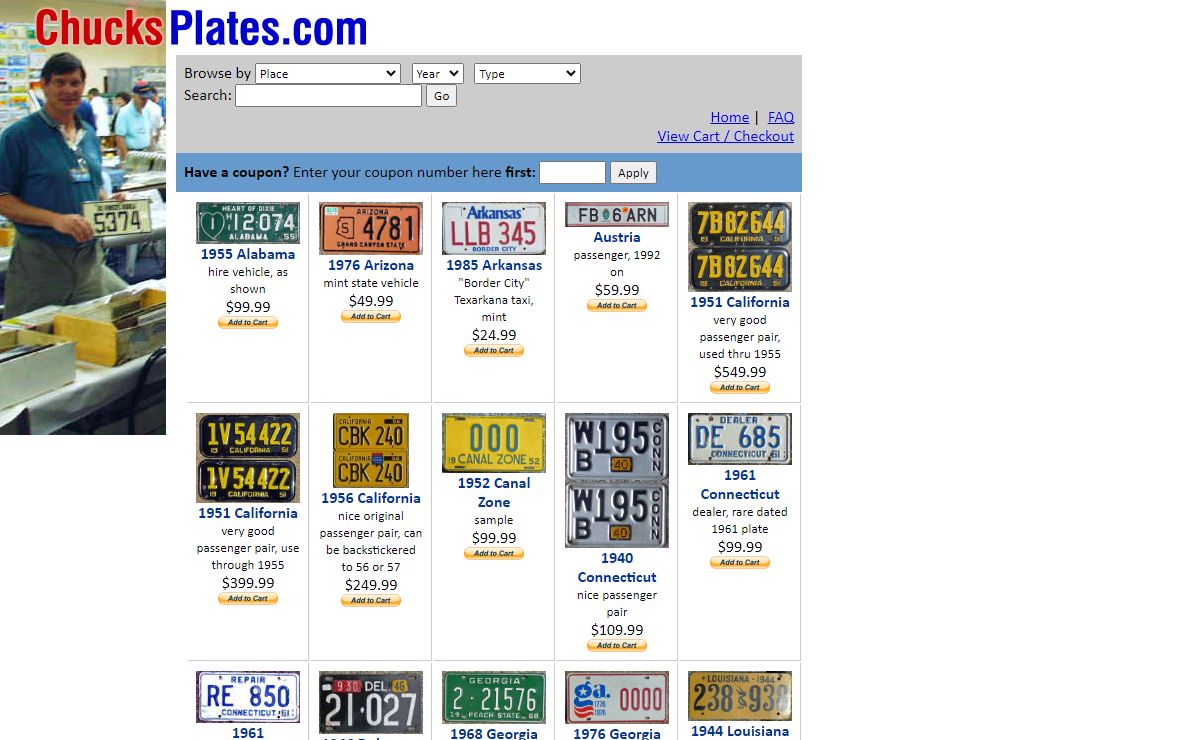 License Plates for sale :: Chuck Sakryd