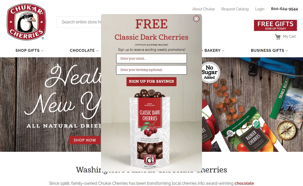 Chukar Cherries: Dried Fruit, Chocolate, and Gourmet Gifts