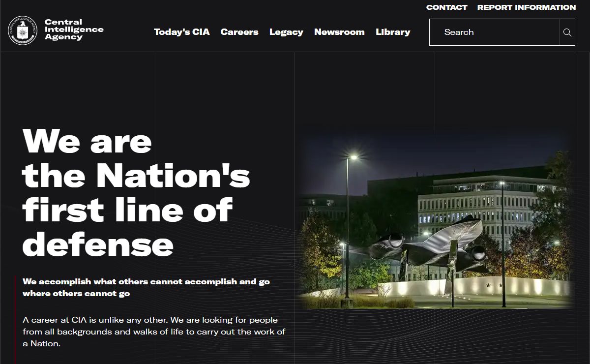 We are the Nation's first line of defense - CIA