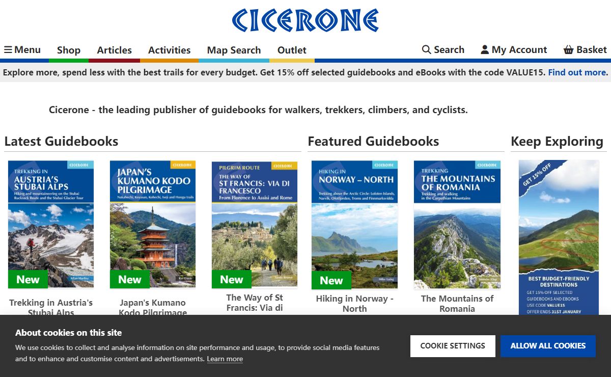 Cicerone Press | Guides for walkers, hikers, cyclists and trekkers