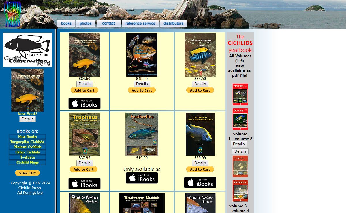 Cichlid Press homepage
