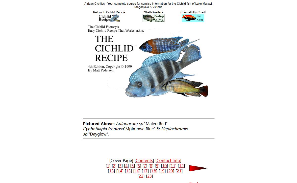 African Cichlids: Welcome to The Cichlid Recipe