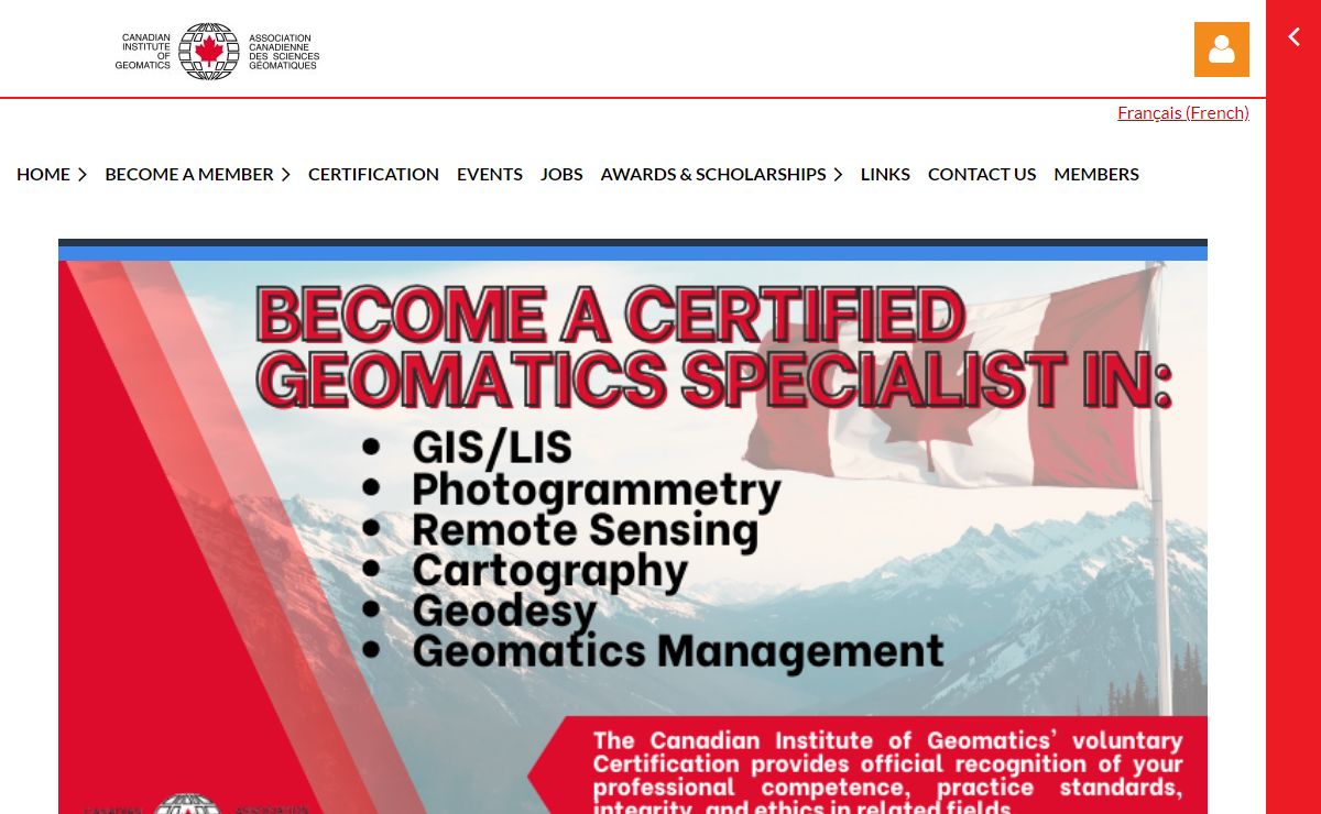 Canadian Institute of Geomatics / Association canadienne des sciences géomatiques - Home
