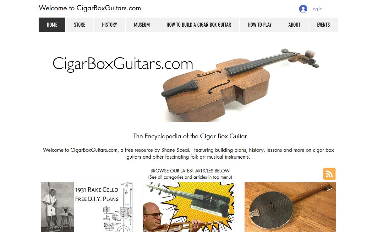 CigarBoxGuitars.com - Free DIY plans & lessons