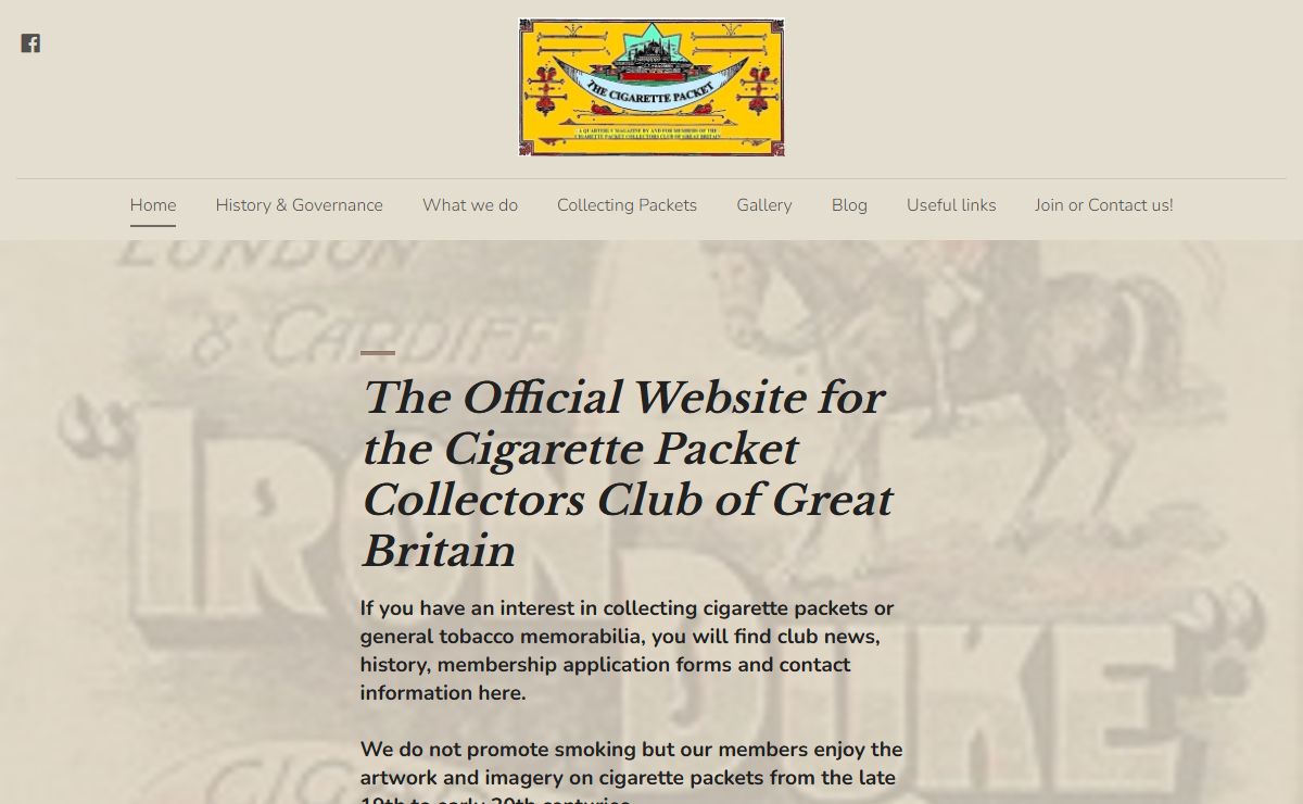 Home - The Cigarette Packet Collectors Club of GB