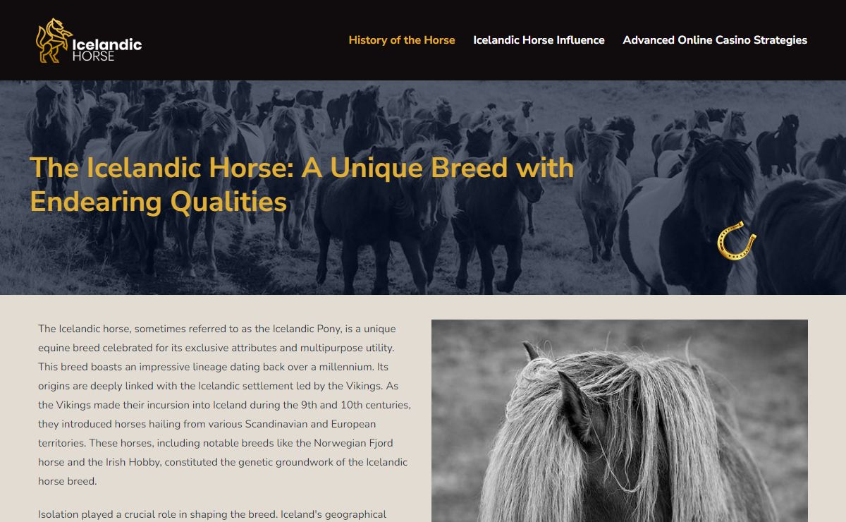 Icelandic Horse - Unique Breed with Endearing Qualities