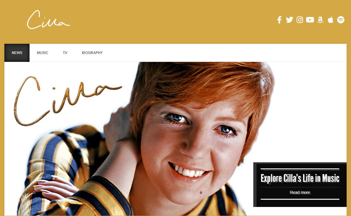 Official Cilla Black Website