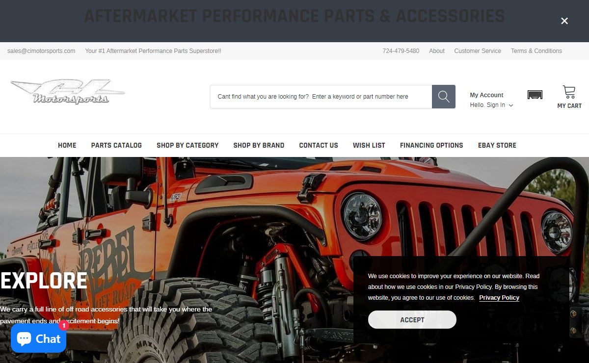 CI Motorsports Aftermarket Performance Parts Superstore