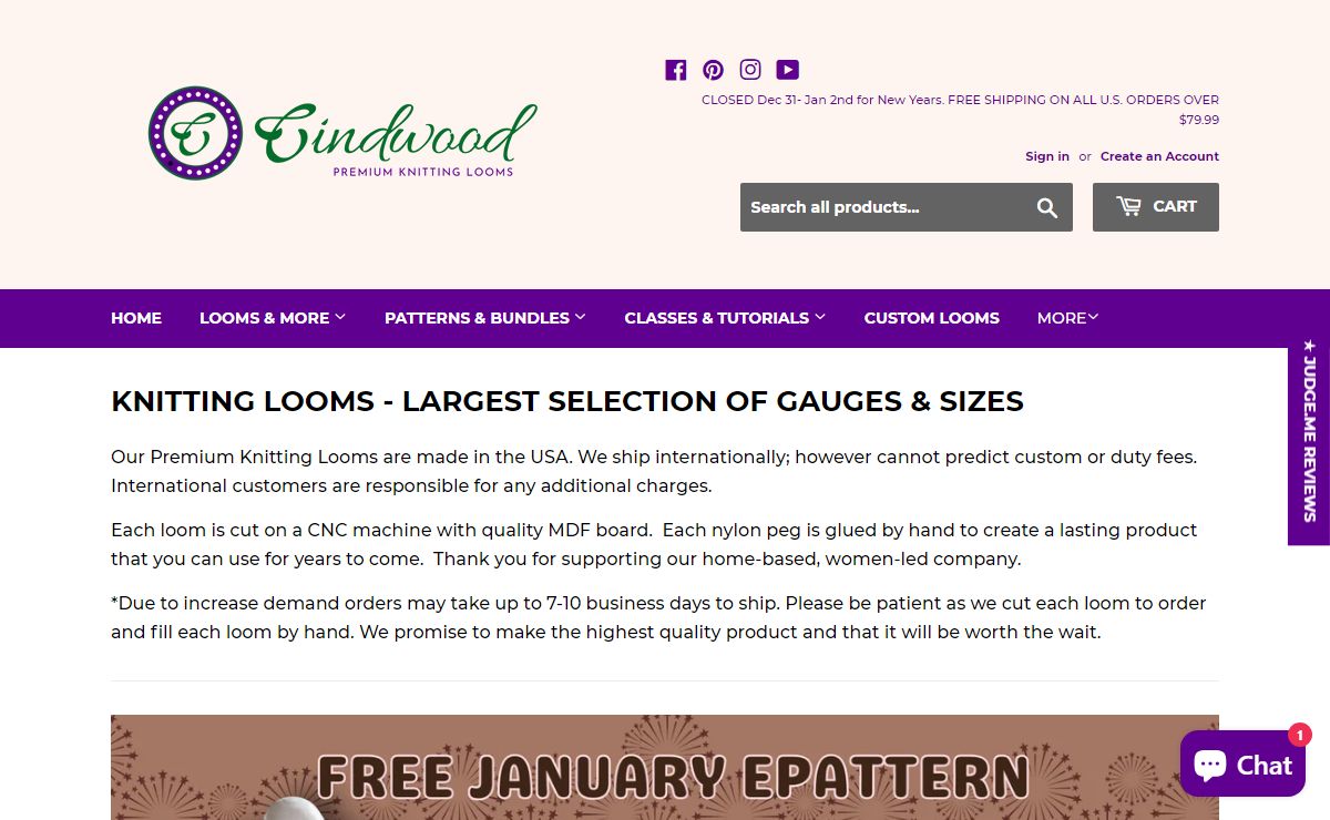 Knitting Looms - Patterns - Cindwood Looms – CinDWood Looms