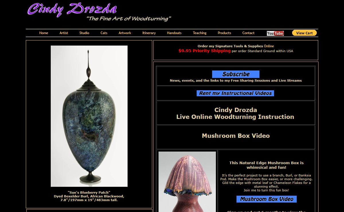 Cindy Drozda - The Fine Art of Woodturning - Artwork, Instruction and DVDs